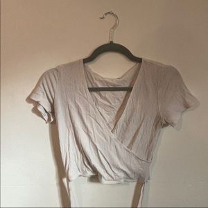 White tie crop top
